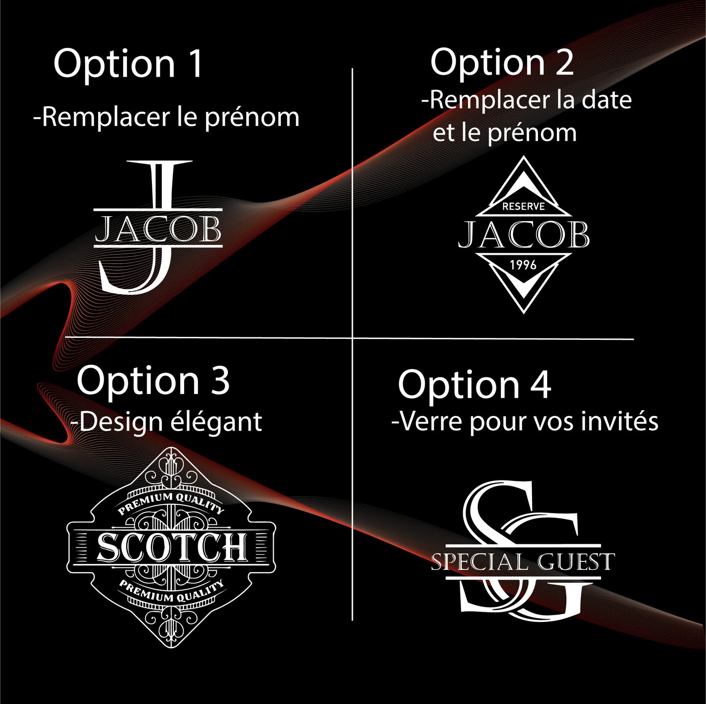 Ensemble 2 verres à whisky