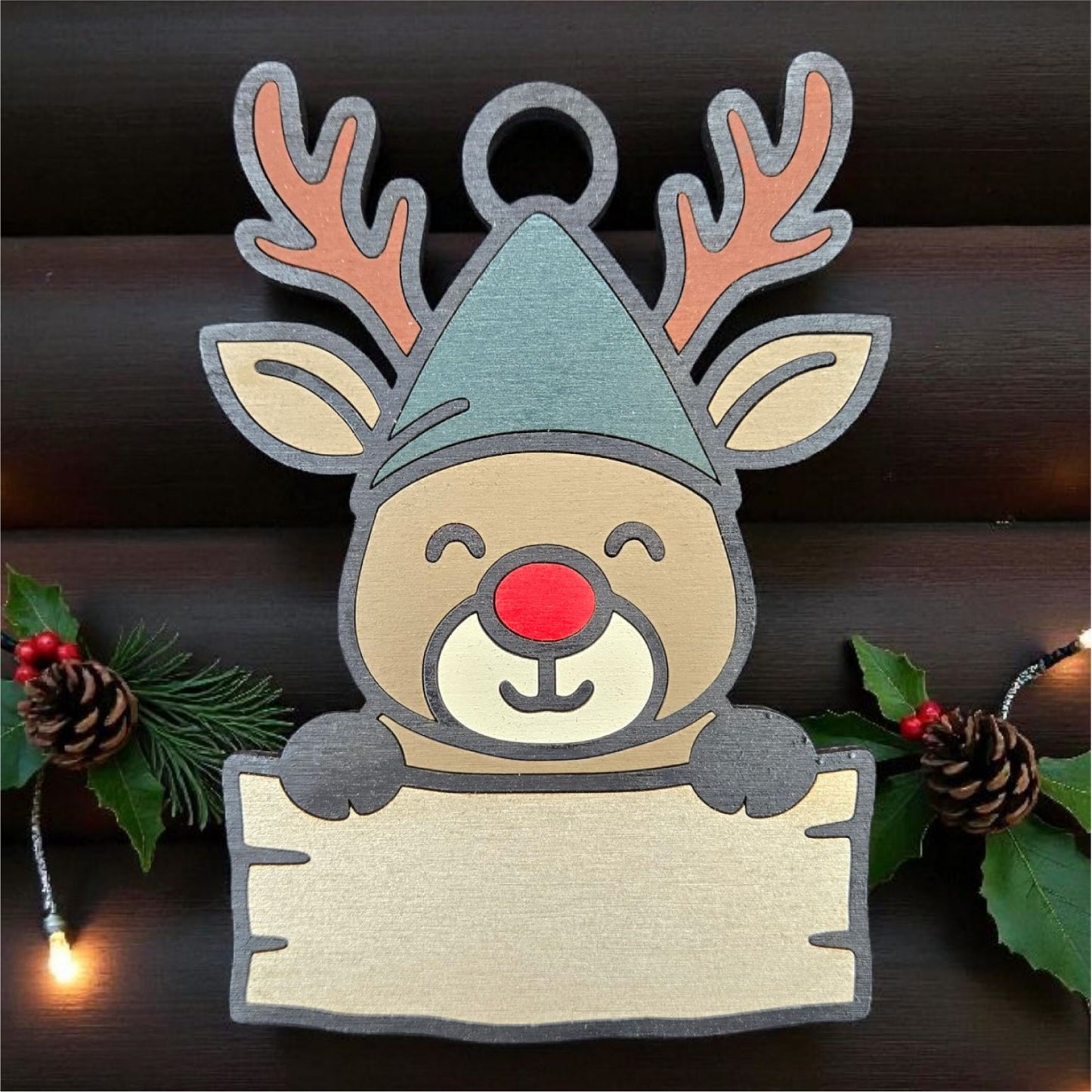 Rodolph au nez rouge personnalisable